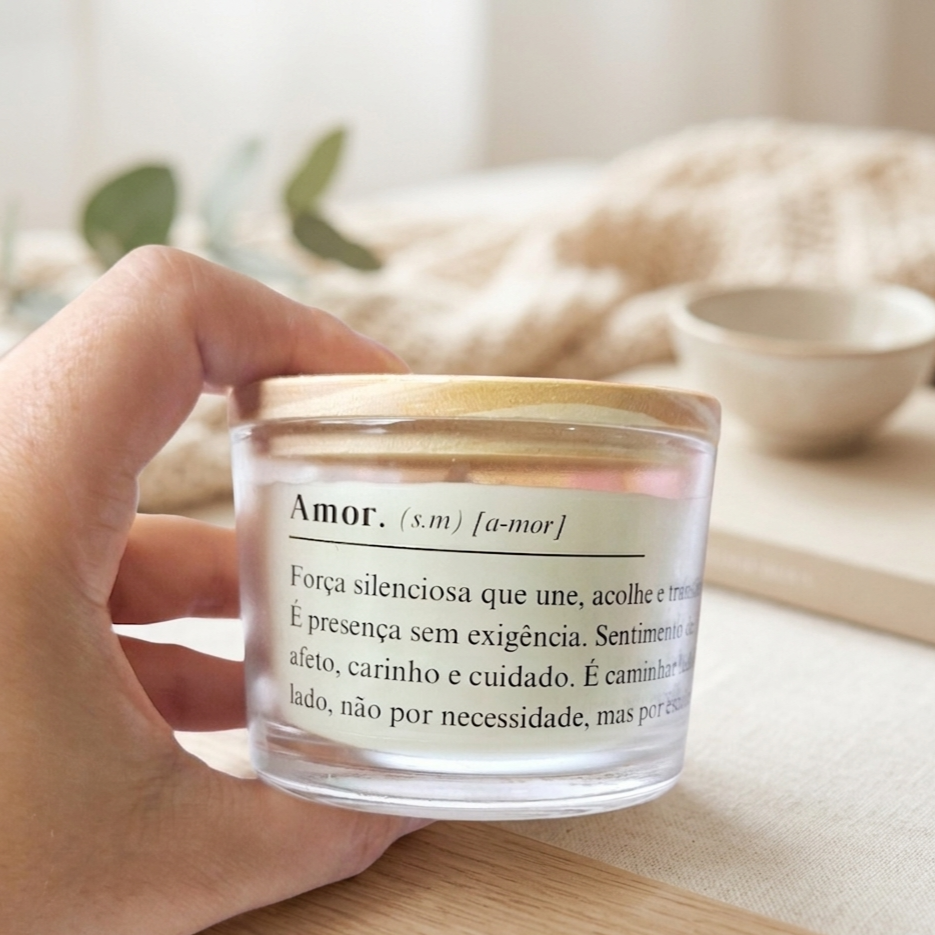 Vela aromática lembrancinha para madrinha