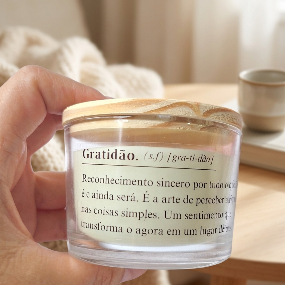 Vela aromática lembrancinha para padrinho