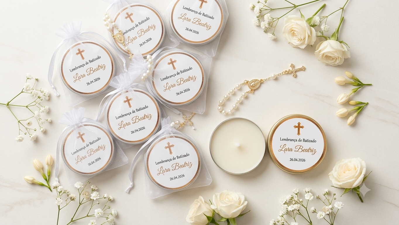 foto lembrancinha vela personalizada